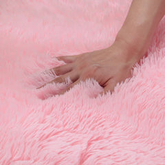 Plush Fur Bedroom Floor Mat