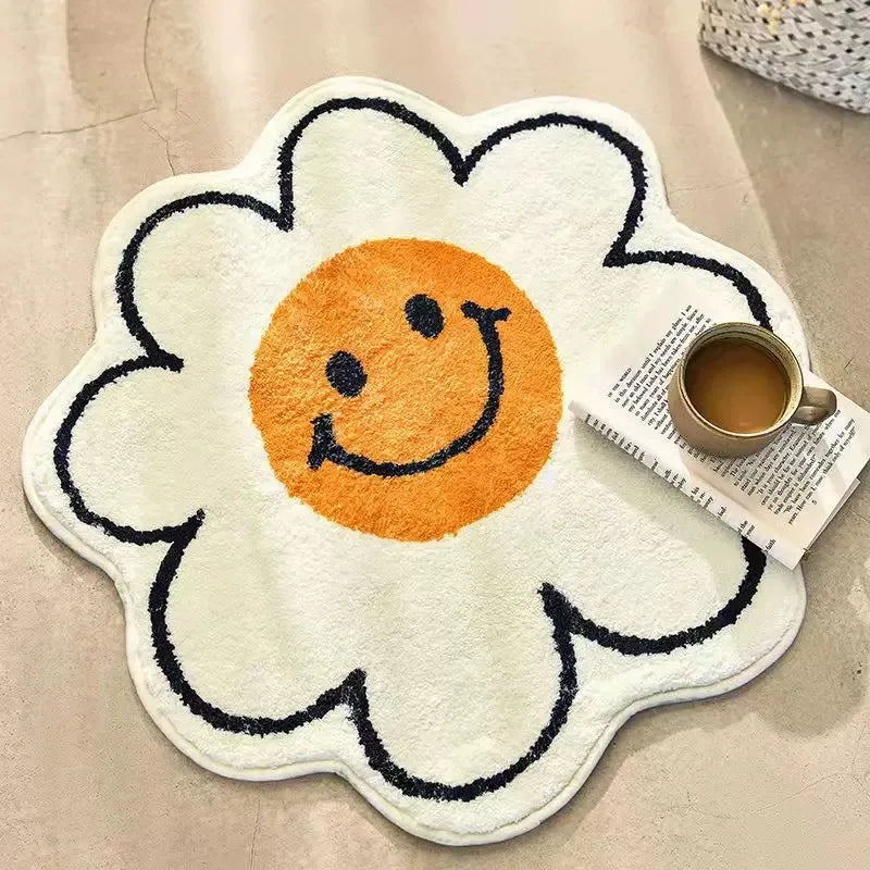 Nordic Flower Cartoon Rug