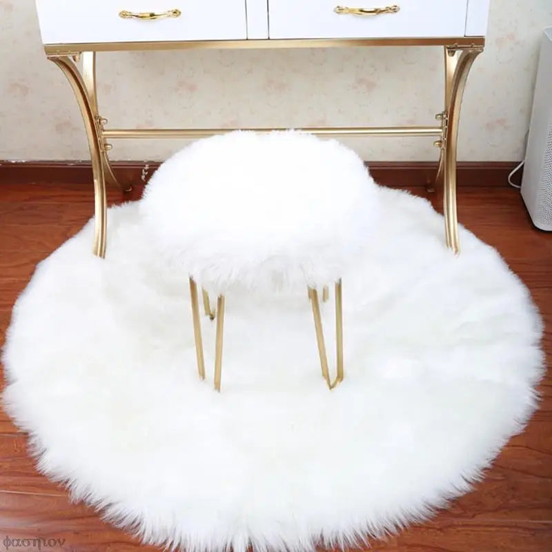 Soft Artificial Sheepskin Chair Cover