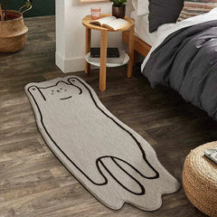 Nordic Cartoon Cat Rug