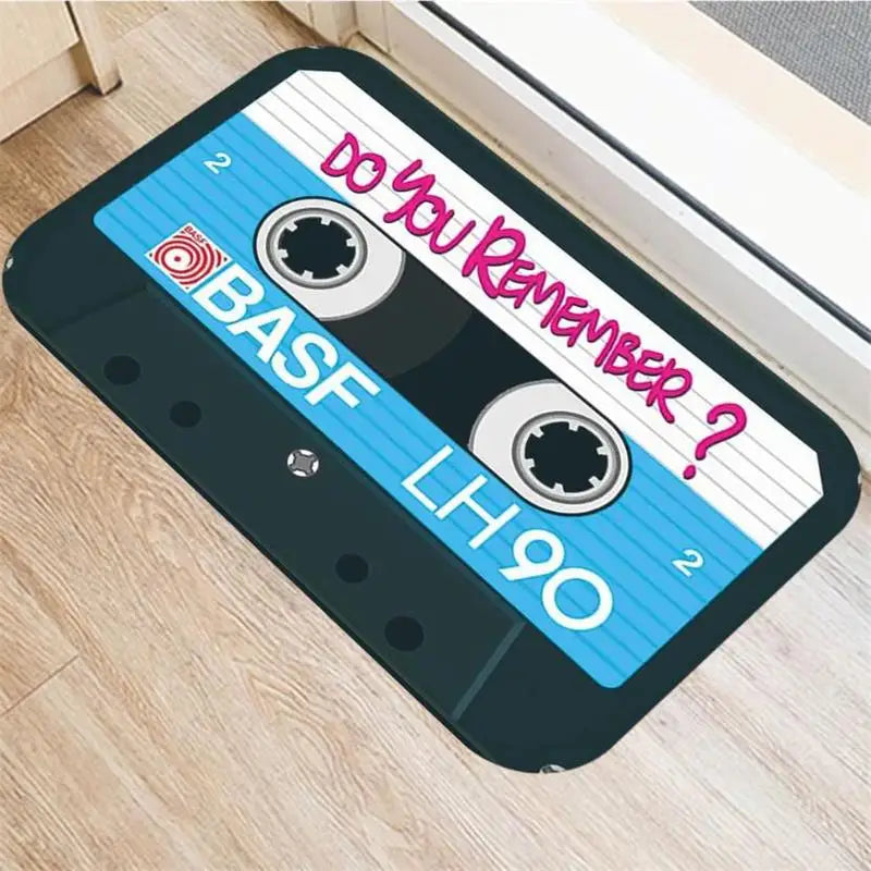 3D Cassette Music Tape Bath Mat