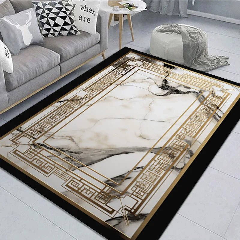 Black Gold Classical Carpet