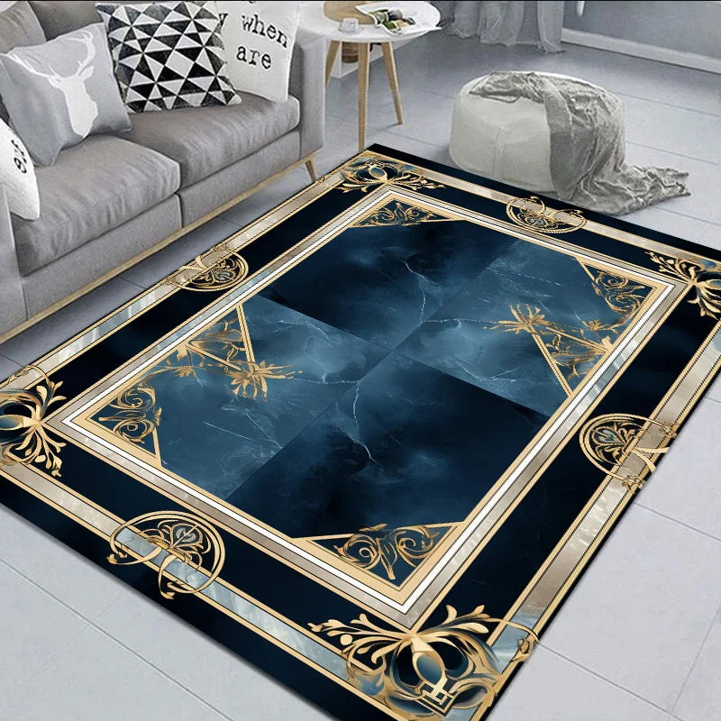 Black Gold Classical Carpet