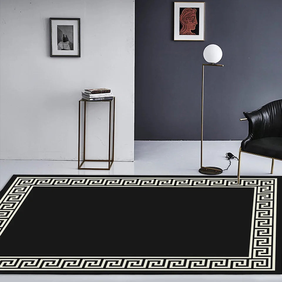 Chinese Black Gold Luxury Carpet