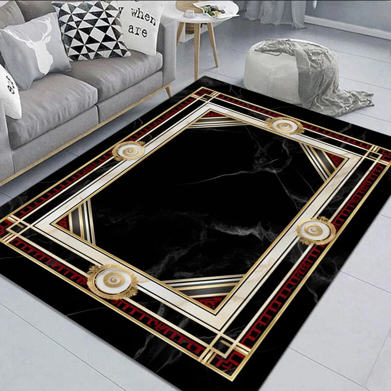 Black Gold Classical Carpet