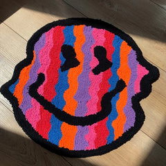 Twisted Smiling Plush Carpet Rug