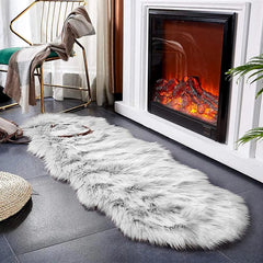 New Plush Soft Sheepskin Bedroom Carpet