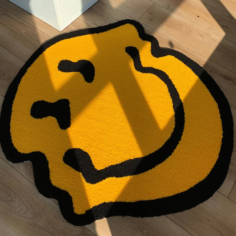 Twisted Smiling Plush Carpet Rug