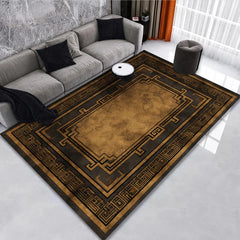 Classical Black Gold Oriental Carpet