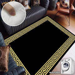 Chinese Black Gold Luxury Carpet