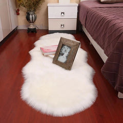 New Plush Soft Sheepskin Bedroom Carpet