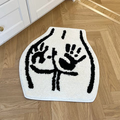 Butt Print Non-Slip Bathroom Rug