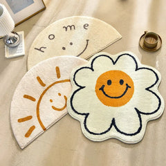 Nordic Flower Cartoon Rug