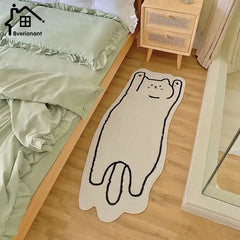 Nordic Cartoon Cat Rug