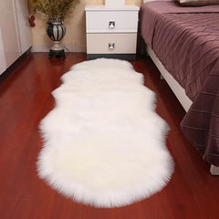 New Plush Soft Sheepskin Bedroom Carpet